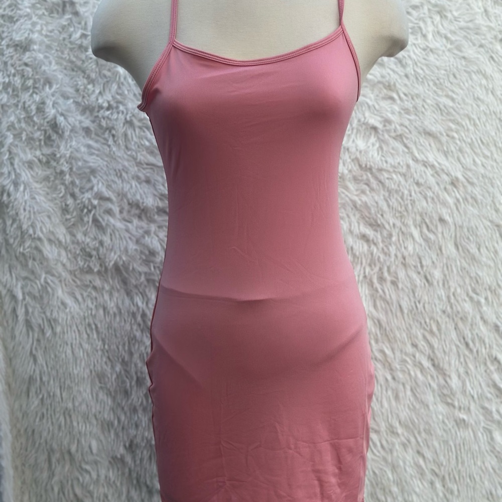 Pink Spaghetti Strap Bodycon Dress size Small New
